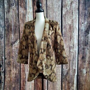 Alberto Makali Size Medium Snake Print Wrap